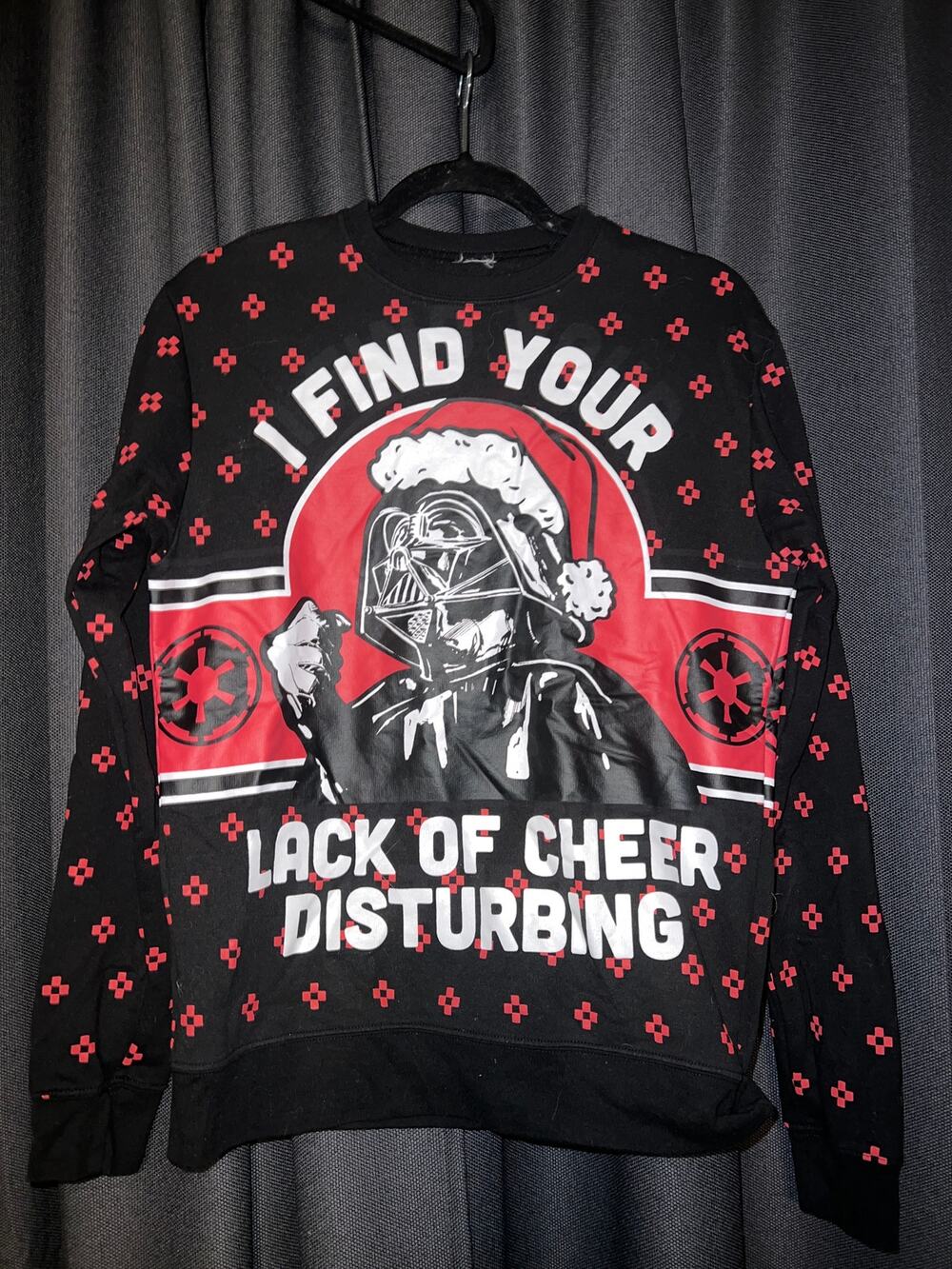 Ugly Christmas Sweater Xmas Sweatshirt Crewneck Size Small Star Wars
